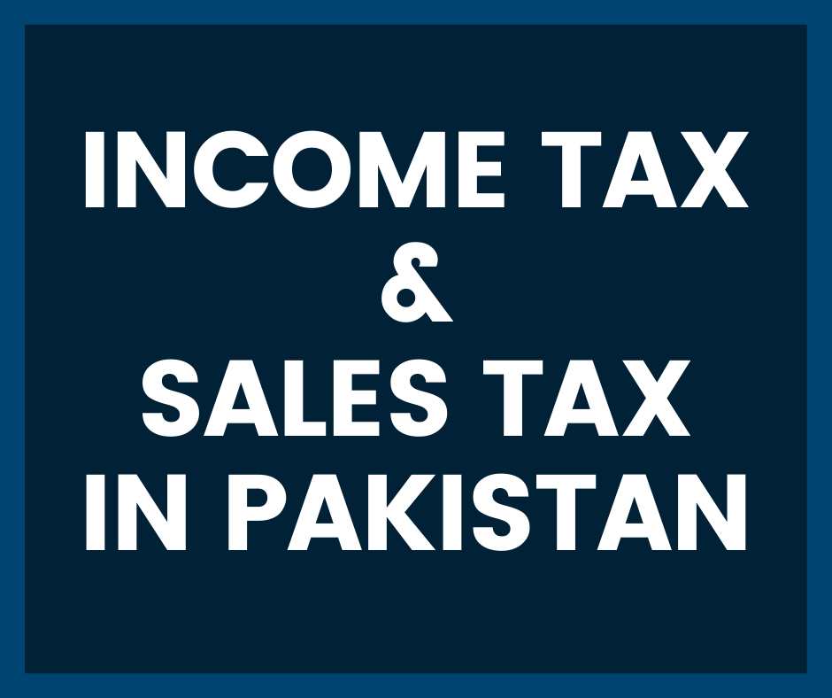 income tax & sales tax in pakistan
