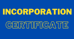 incorporation Certificate