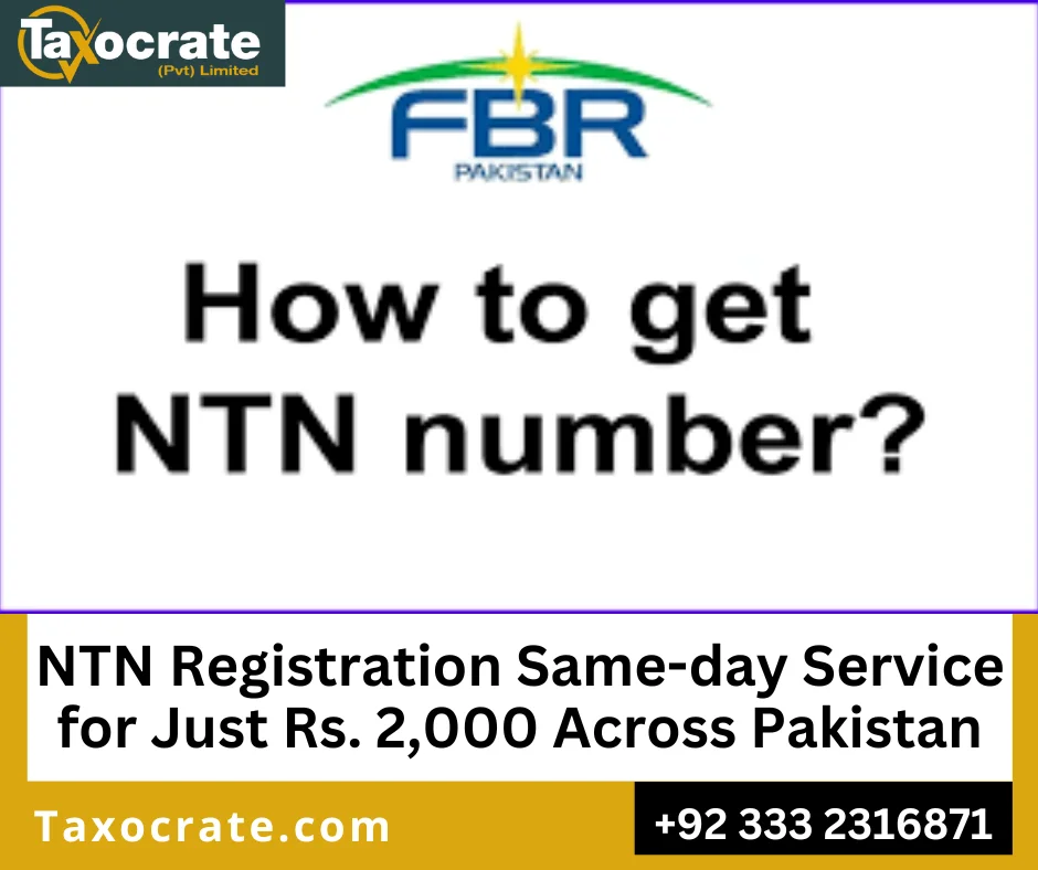 NTN registration service in Pakistan