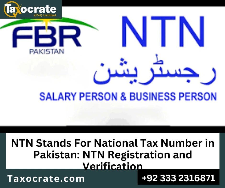 National Tax Number Pakistan