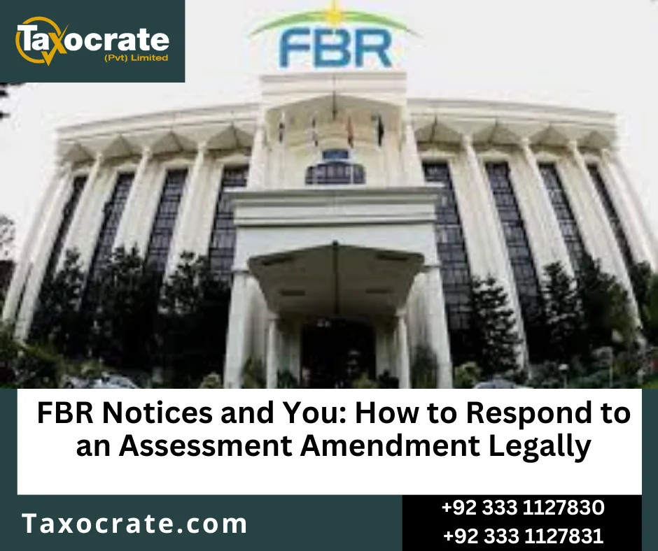 FBR Section 122 amendment notice Pakistan
