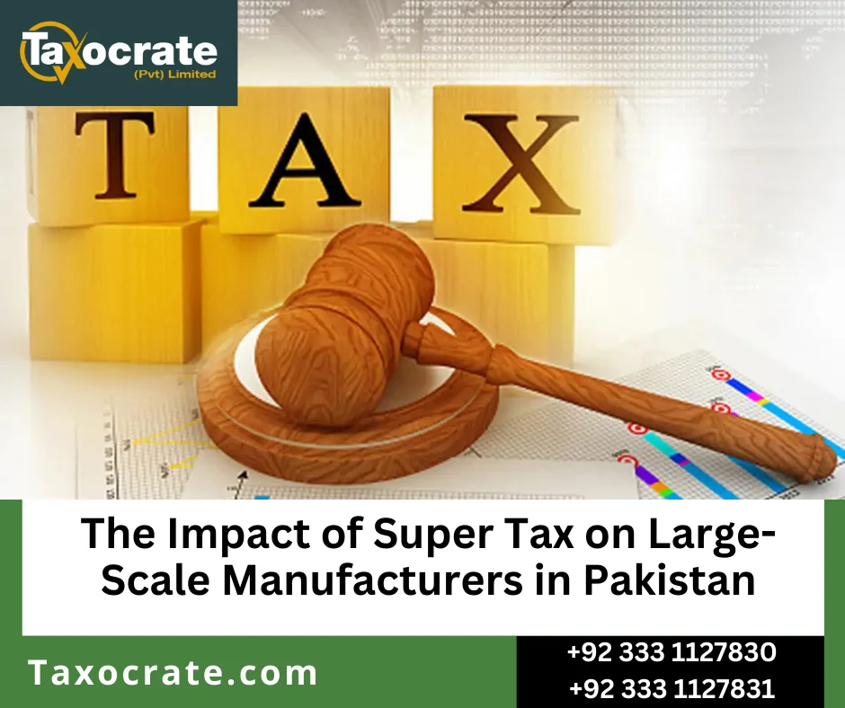 Super Tax calculation for manufacturing companies in Pakistan 2026