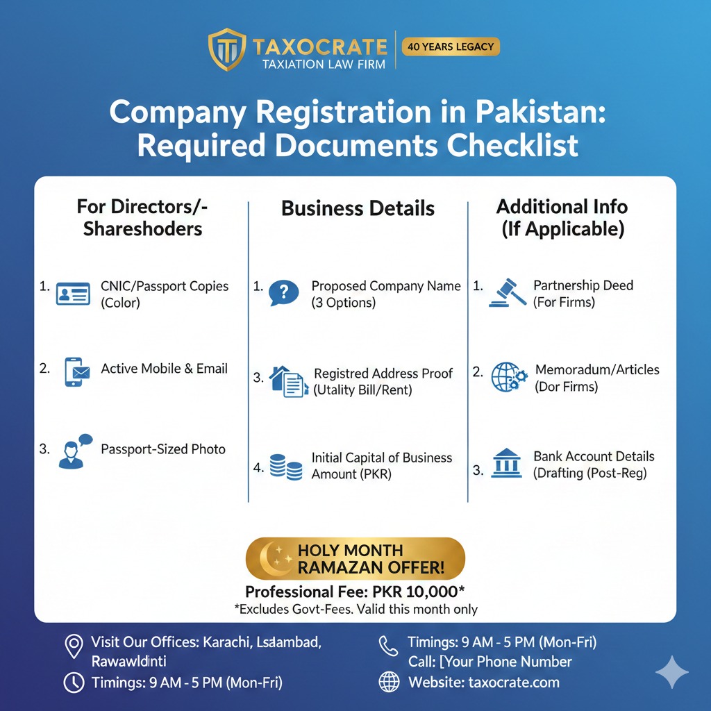 Company registration services in Rawalpindi and Islamabad Pakistan