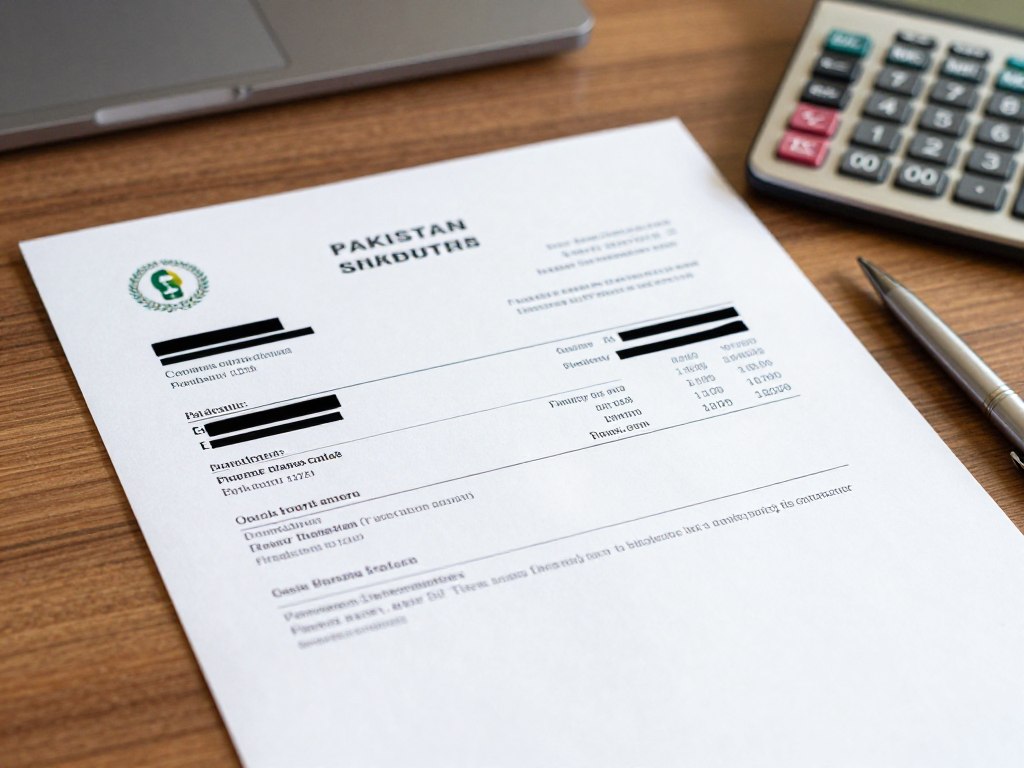 Bank account statement for National Tax Number registration showing account verification