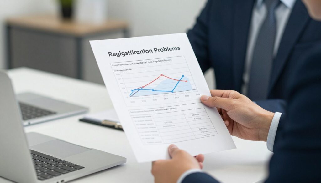Business person reviewing PSEB registration challenges and solutions in Karachi office