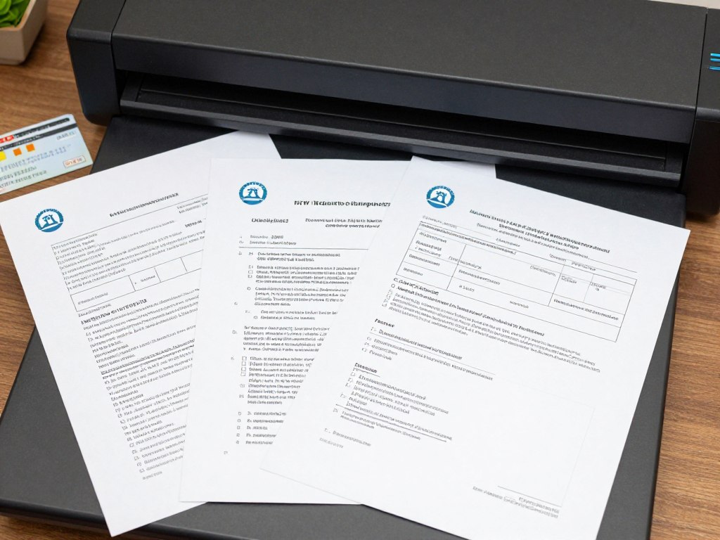 Document scanning guidelines for NTN registration Pakistan showing proper Federal Board Revenue format