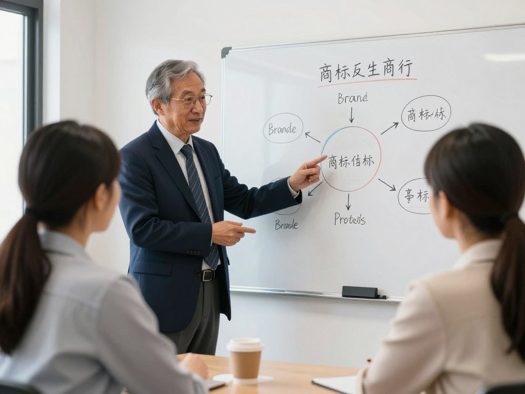 Legal mentoring session for trademark strategy