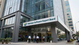 PSEB Registration office in Karachi showing modern IT business registration facility