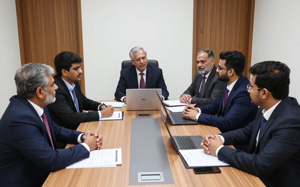 Trademark consultation meeting at Supreme Corner Karachi office